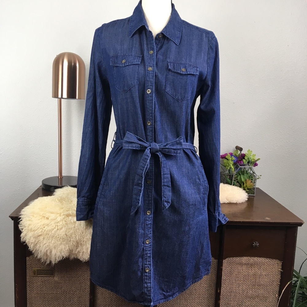 Banana Republic Chambray shirt dress button down